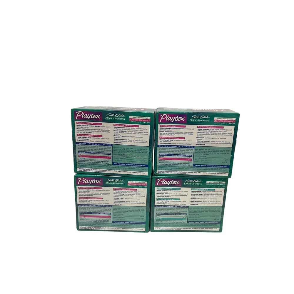 Vintage Playtex Cardboard Tampons 80 Count Display Only Movie New Sealed 1998